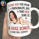 Gift For Couples, Gift For Wife, Gift For Husband, Gift For Boyfriend, Gift For Girlfriend, Funny - Custom Photo I Love You For Your Personality Funny Couple - Personalized Mug