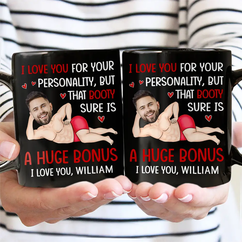 Gift For Couples, Gift For Wife, Gift For Husband, Gift For Boyfriend, Gift For Girlfriend, Funny - Custom Photo I Love You For Your Personality Funny Couple - Personalized Mug