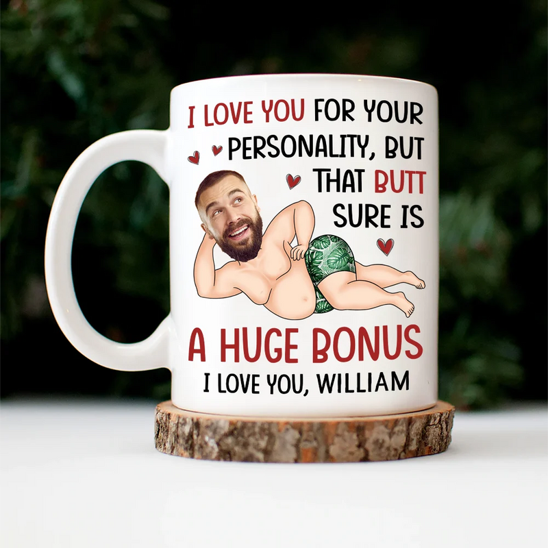 Gift For Couples, Gift For Wife, Gift For Husband, Gift For Boyfriend, Gift For Girlfriend, Funny - Custom Photo I Love You For Your Personality Funny Couple - Personalized Mug