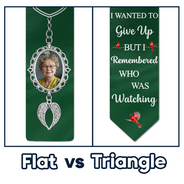 Graduation,Memorial,Gift For Yourself,Sad - Custom Photo I Remembered Who Was Watching - Personalized Stoles