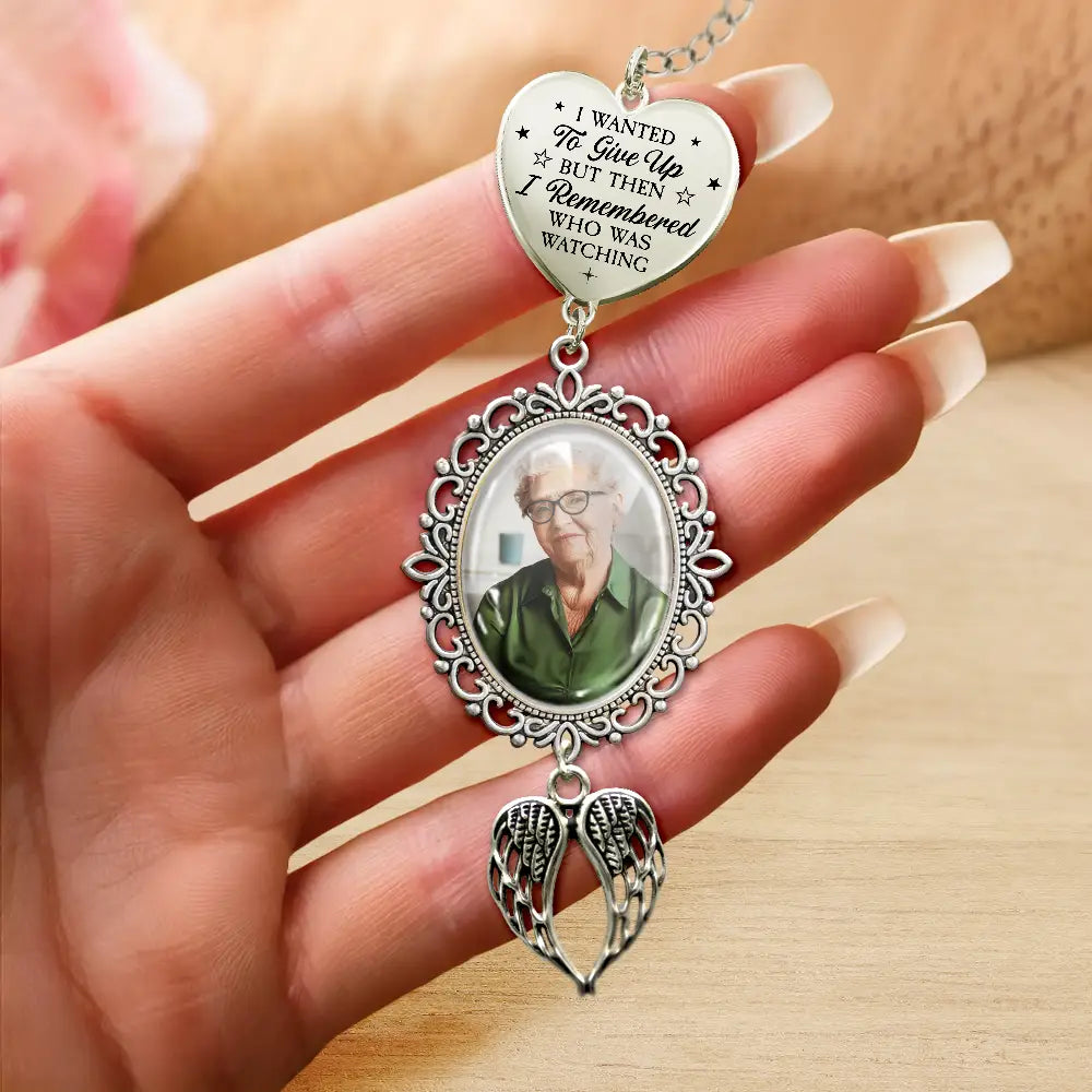 Graduation,Gift For Yourself,Memorial - Custom Photo I Wanted To Give Up - Personalized Graduation Tassel Charm
