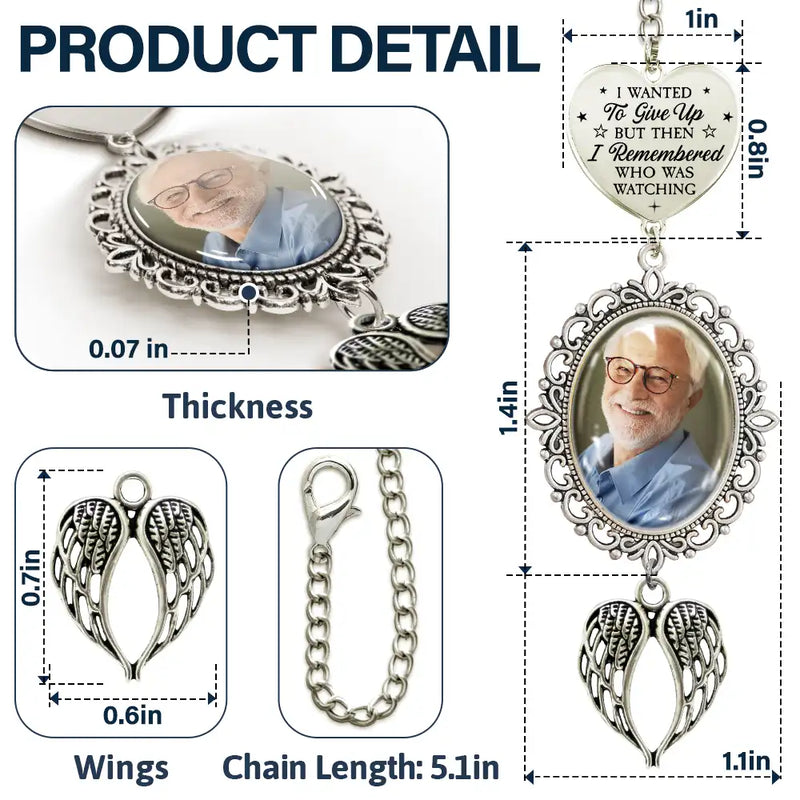 Graduation,Gift For Yourself,Memorial - Custom Photo I Wanted To Give Up - Personalized Graduation Tassel Charm
