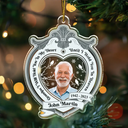 Sad,Memorial,Family,Christmas - Custom Photo I Will Hold You In My Heart - Personalized Custom Shaped Acrylic Ornament