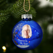 Family,Christmas,Memorial,Sad - Custom Photo I'm Always With You - Personalized Ball Ornament