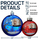 Family,Christmas,Memorial,Sad - Custom Photo I'm Always With You - Personalized Ball Ornament