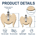 Memorial,Family,Sad,Parents,Gift For Grandparents,Pet Lovers,Custom Photo - Custom Photo I'm Always With You Angel Wings - Personalized Custom Shaped Car Visor Clip