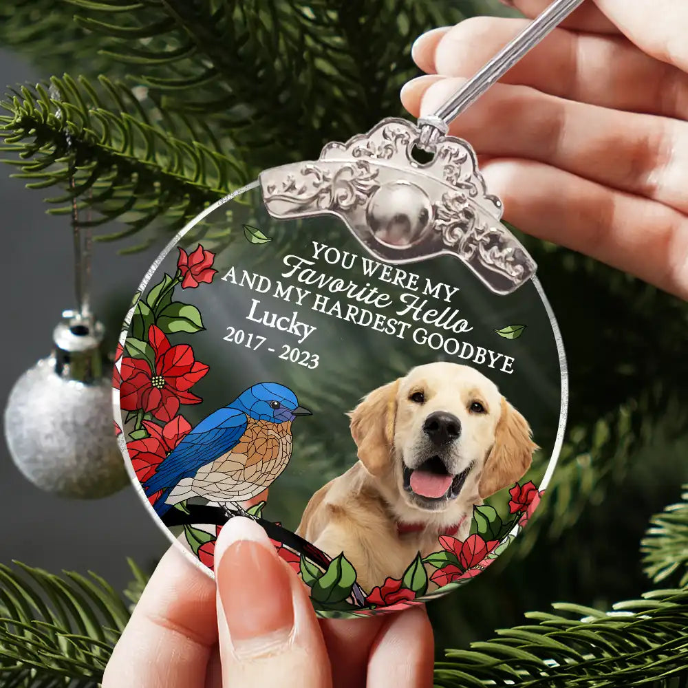 Memorial,Family,Parents,Gift For Grandparents,Christmas,Sad - Custom Photo No Longer By My Side But Forever In My Heart - Personalized Glass Ornament With Silver Cap