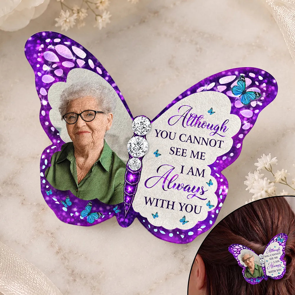 Sentimental,Custom Photo,Family,Wedding,Upload Full Photo - Custom Photo I'm Always With You Memorial - Personalized Brooch