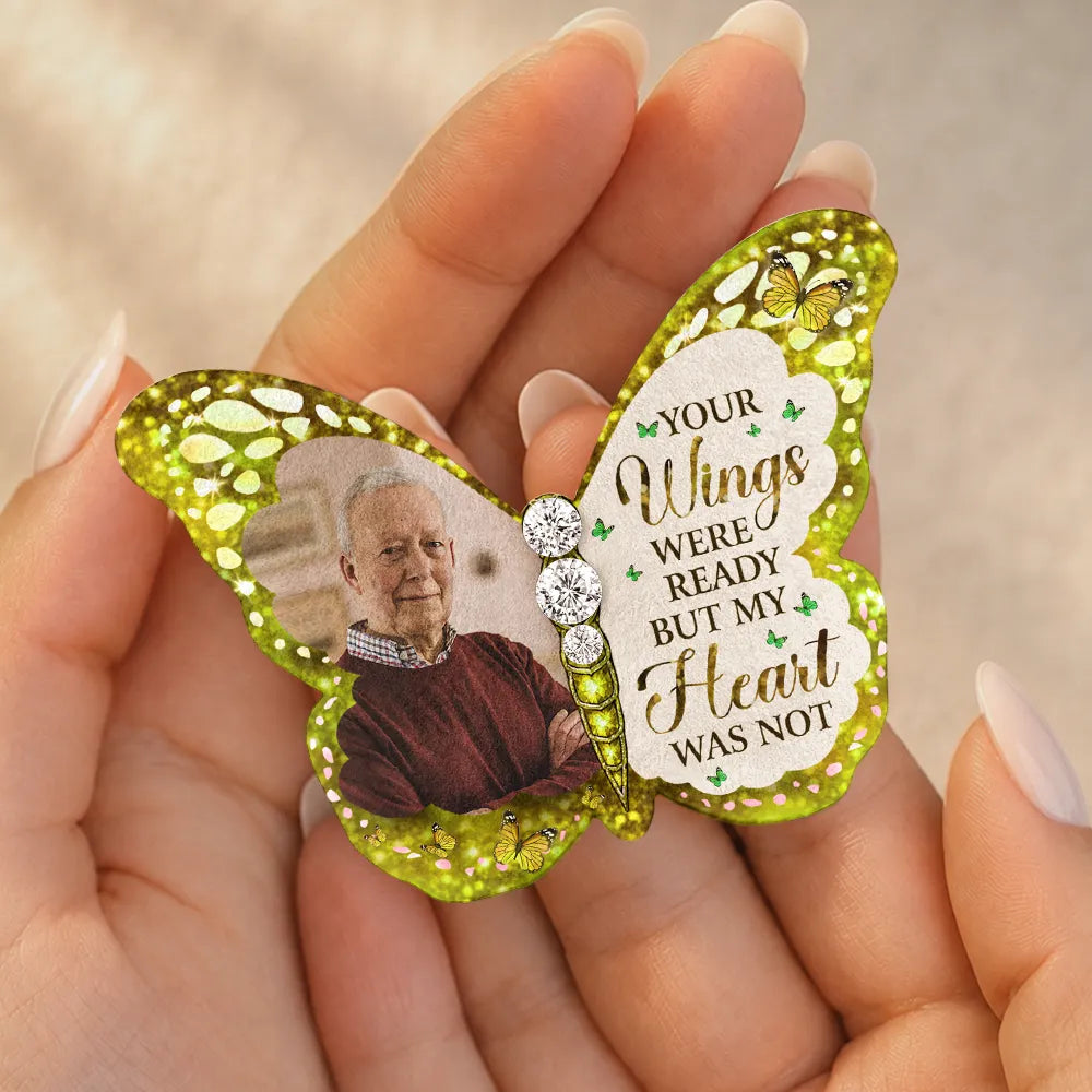 Sentimental,Custom Photo,Family,Wedding,Upload Full Photo - Custom Photo I'm Always With You Memorial - Personalized Brooch