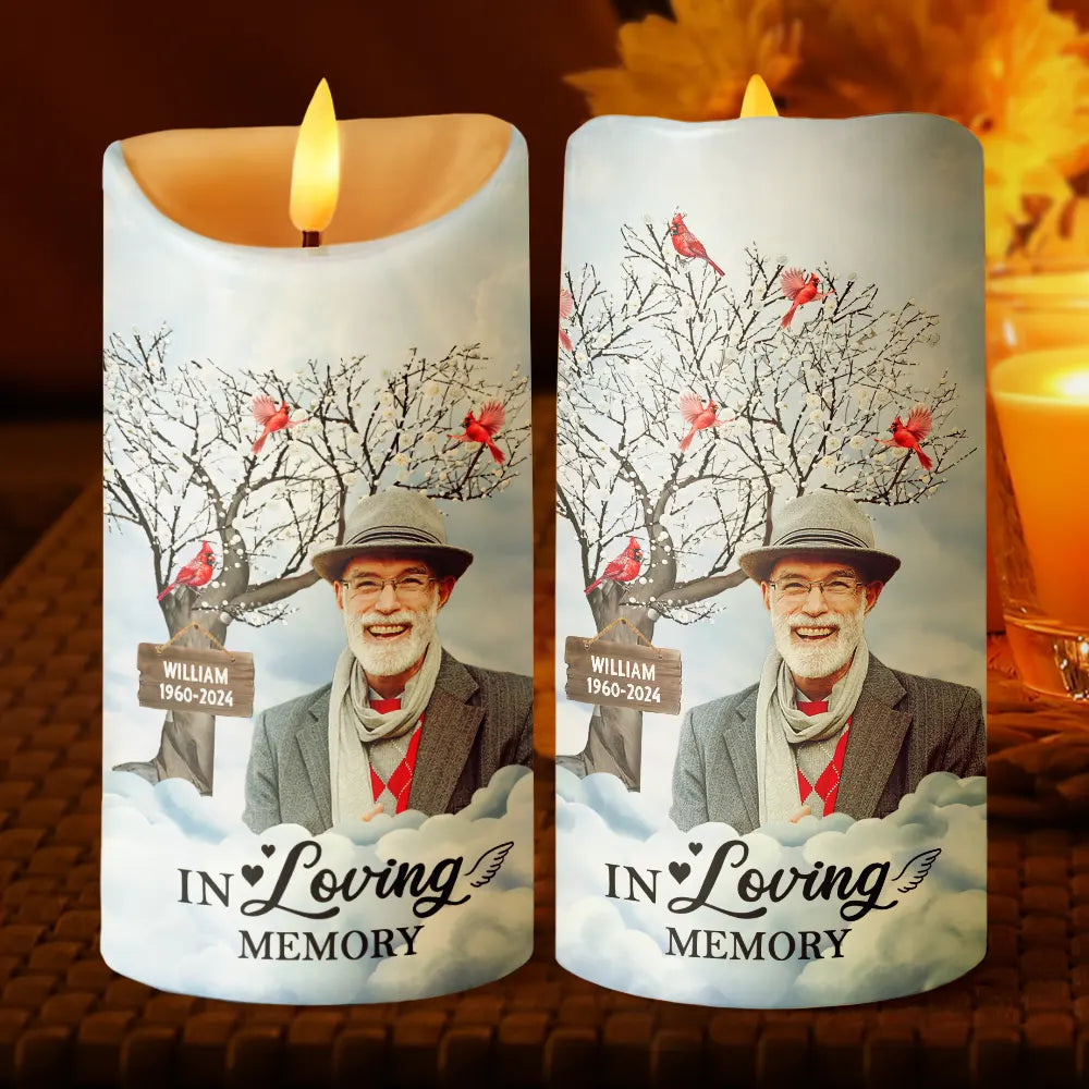 Memorial - Custom Photo I'm Always With You Memorial - Personalized Flameless LED Candle