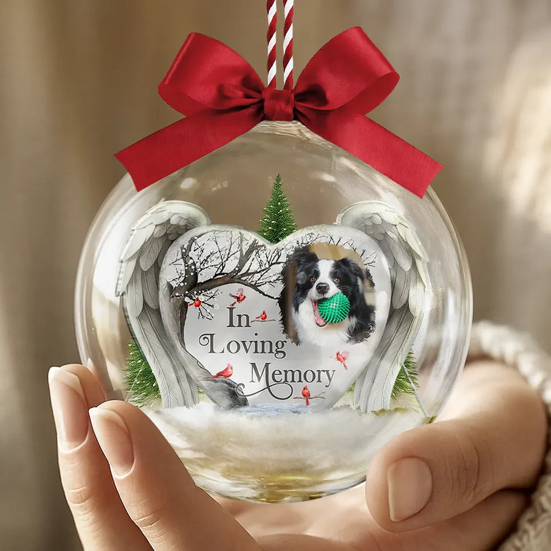 Memorial,Family,Parents,Gift For Grandparents,Sad,Christmas - Custom Photo I'm Always With You Memorial Family - Personalized 3D Acrylic Ball Ornament
