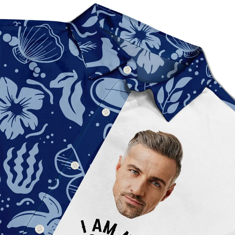 Gift For Father, Beach, Summer, Gift For Men, Dad - Children, Dad - Daughters (Adult), Dad - Sons, Happy, Custom Photo - Custom Photo I’m Not Retired - Personalized Hawaiian Shirt