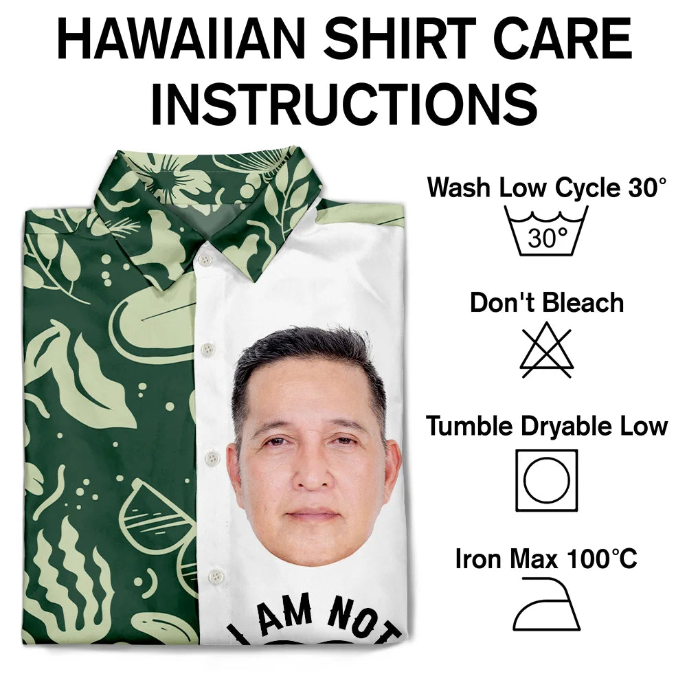 Gift For Father, Beach, Summer, Gift For Men, Dad - Children, Dad - Daughters (Adult), Dad - Sons, Happy, Custom Photo - Custom Photo I’m Not Retired - Personalized Hawaiian Shirt