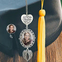 Graduation, Gift For Yourself, Custom Photo, Memorial, Sad - Custom Photo If Heaven Weren't So Far Away - Personalized Graduation Tassel Charm