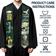 Gift For Yourself,Gift For Women,Gift For Men,Graduation,Memorial,Sad - Custom Photo In Loving Memory Family - Personalised Stoles