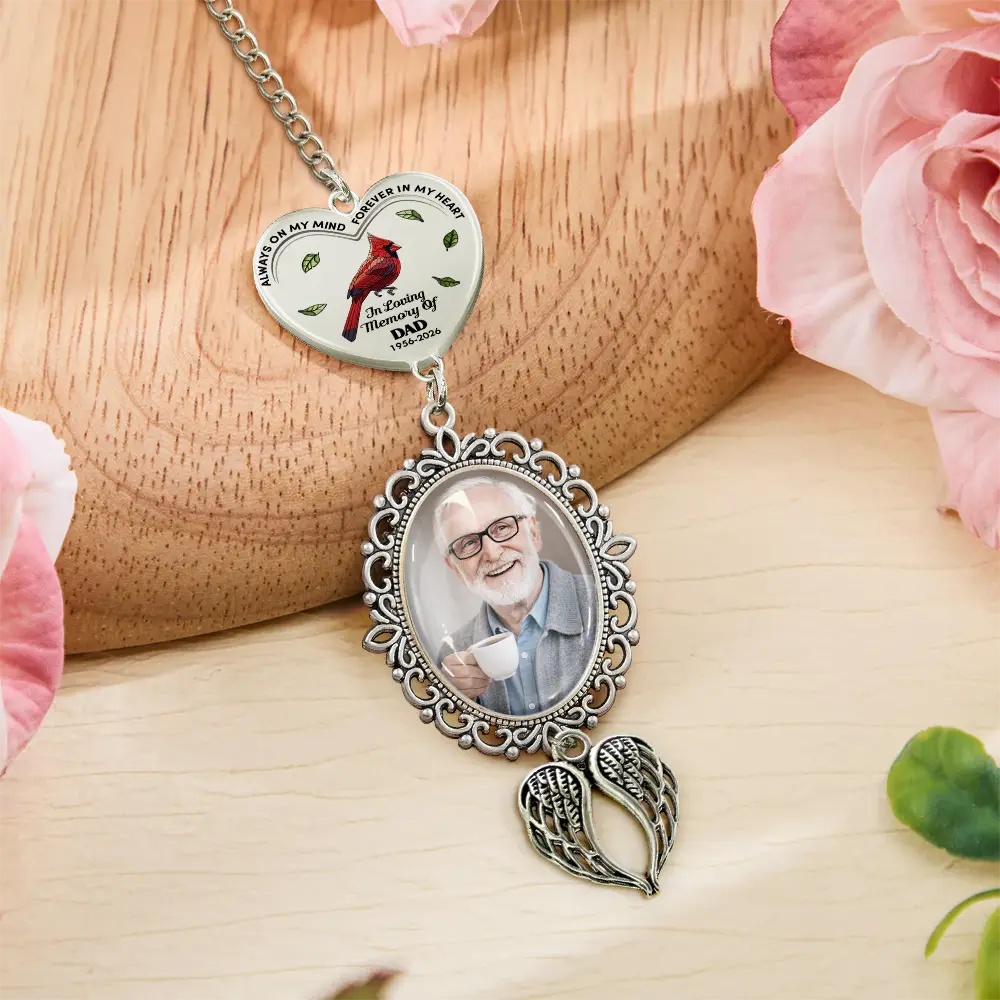 Graduation,Memorial,Gift For Yourself,Gift For Daughter,Gift For Son,Sad,Photo,Vector - Custom Photo In Loving Memory Of - Personalized Graduation Tassel Charm