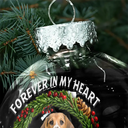 Dog Lovers,Pet Lovers,Christmas,Cat Lovers,Memorial,Sad - Custom Photo In Loving Memory Pet Lovers - Personalized Ball Ornament