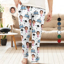 Gift For Father,Dad,Children - Custom Photo Just A Dad And His Girl - Personalized Pajama Pants