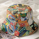 Travel,Custom Photo,Gift For Yourself,Happy - Custom Photo Just A Girl Boy Who Loves Traveling - Personalized Bucket Hat