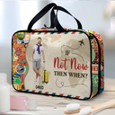 Travel, Custom Photo, Gift For Yourself, Happy - Custom Photo Just A Girl Boy Who Loves Traveling - Personalized Toiletry Bag