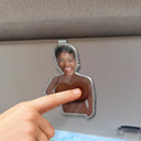 Custom Photo,Gift For Men,Gift For Yourself,Humorous,Cut-Face Photo - Custom Photo Just One More Poke - Personalized Squishy Acrylic Car Visor Clip