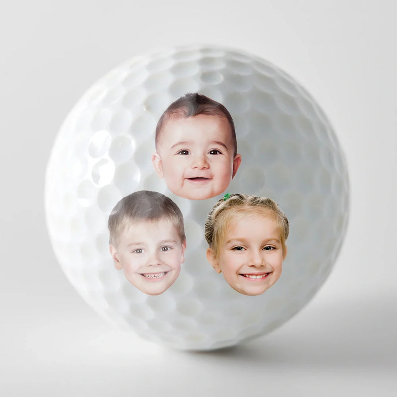 Sport Dad,Golf,Gift For Father,Gift For Men - Custom Photo Kick Putt Daddy - Personalized Golf Ball