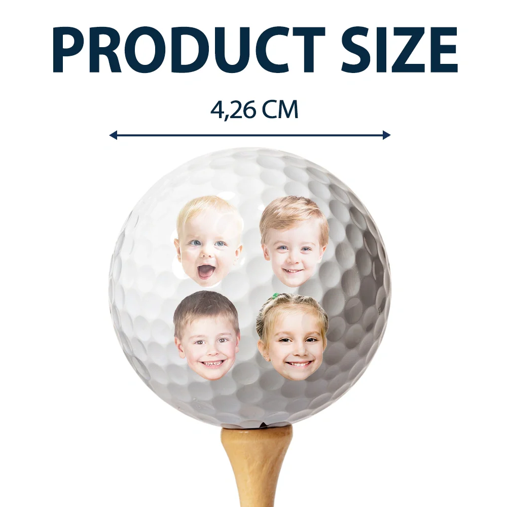 Sport Dad,Golf,Gift For Father,Gift For Men - Custom Photo Kick Putt Daddy - Personalized Golf Ball