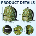 Gift For Kids, Back To School - Custom Photo Kid's Dinosaur Unicorn Bear Adventure - Personalized Canvas Backpack