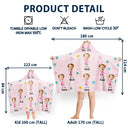 Gift For Kids,Summer,Happy - Custom Photo Kids Summer Playtime - Personalized Hooded Beach Towel