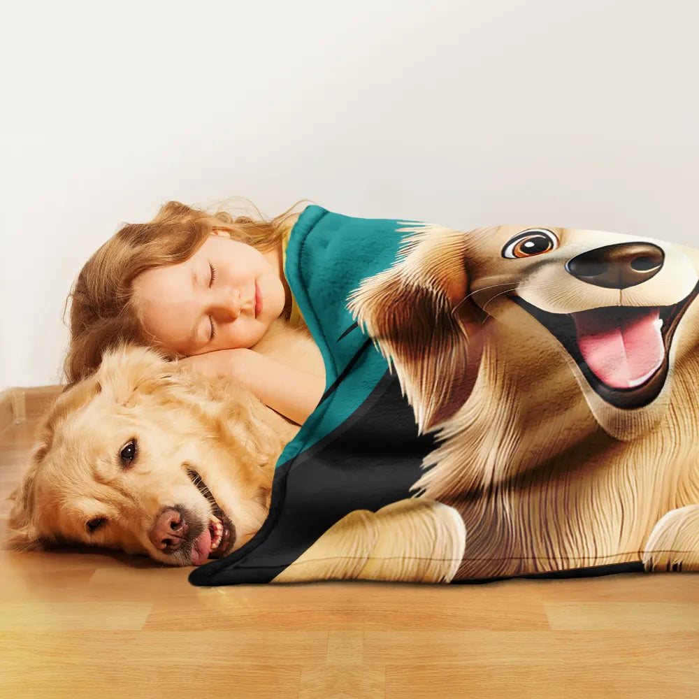 Pet Lovers,Pet Mom,Pet Dad - Custom Photo Life Is Better With Dog Cat - Personalized Pet Blanket