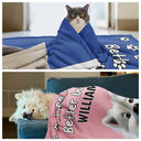 Pet Lovers,Pet Mom,Pet Dad - Custom Photo Life Is Better With Dog Cat - Personalized Pet Blanket