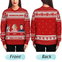 Christmas,Gift For Grandparents,Grandpa - Grandkids,Grandma - Grandkids - Custom Photo Life Is Grand With My Grandkids - Personalized Unisex Ugly Sweater