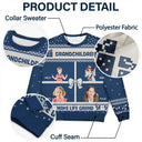 Christmas,Gift For Grandparents,Grandpa - Grandkids,Grandma - Grandkids - Custom Photo Life Is Grand With My Grandkids - Personalized Unisex Ugly Sweater