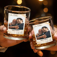 Gift For Father,Gift For Mother,Love - Custom Photo Like Mother Like Daughter - Personalized Whiskey Glass