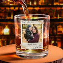 Gift For Father,Gift For Mother,Love - Custom Photo Like Mother Like Daughter - Personalized Whiskey Glass
