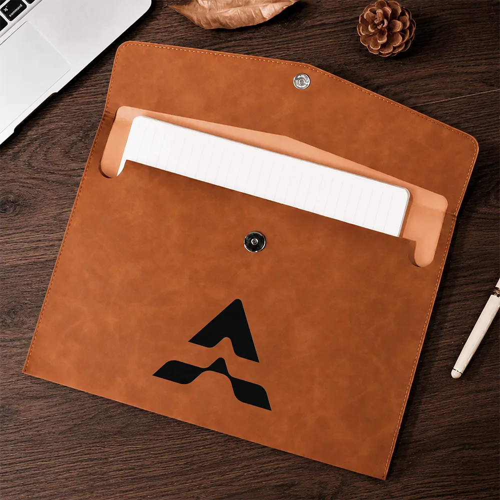 Custom Photo,Business Gift,Proud,Upload Full Photo - Custom Photo Logo & Name Business Gift - Personalized Leather Sleeve