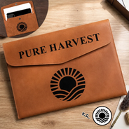 Custom Photo,Business Gift,Proud,Upload Full Photo - Custom Photo Logo & Name Business Gift - Personalized Leather Sleeve