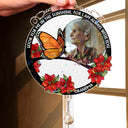 Memorial, Custom Photo, Family, Sad - Custom Photo Look For Me In The Sunshine - Personalized Rainbow Suncatcher With Crystal Ball Prism