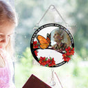 Memorial, Custom Photo, Family, Sad - Custom Photo Look For Me In The Sunshine - Personalized Rainbow Suncatcher With Crystal Ball Prism