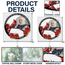 Memorial, Custom Photo, Family, Sad - Custom Photo Look For Me In The Sunshine - Personalized Rainbow Suncatcher With Crystal Ball Prism