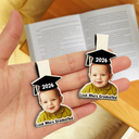 Parents,Gift For Grandparents,Gift For Mother,Gift For Father,Graduation,Custom Photo,Happy - Custom Photo Look Who's Graduated - Personalized Custom Shaped Magnetic Bookmark Clip
