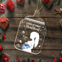 New baby,Family,New Mom,New Dad,Christmas,Gift For Women,Pregnant Mom - Custom Photo Love At First Sight - Personalized Custom Shaped Acrylic Ornament