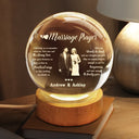 Gift For Couples,Gift For Husband,Gift For Wife,Gift For Boyfriend,Gift For Girlfriend,Love,Custom Photo - Custom Photo Marriage Prayer - Personalized Crystal Globe Lamp