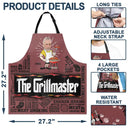 Gift For Yourself,Gift For Men,Gift For Father,Dad's Hobby,Gift For Grandpa,Grandpa's Hobby,Grilling,Funny,Custom Photo - Custom Photo Meat Smoking Grillfather - Personalized Apron