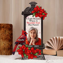 Memorial,Custom Photo,Family,Parents,Gift For Grandparents - Custom Photo Memorial A Light Remains - Personalized Custom Shaped Light Box