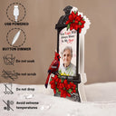 Memorial,Custom Photo,Family,Parents,Gift For Grandparents - Custom Photo Memorial A Light Remains - Personalized Custom Shaped Light Box