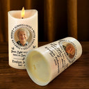 Christmas,Memorial,Custom Photo,Family,Sad - Custom Photo Memorial Always Loved Never Forgotten - Personalized Flameless LED Candle