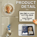 Custom Photo Memorial Always Loved Never Forgotten - Personalized Heart Crystal Suncatcher