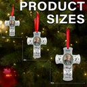 Family,Memorial,Parents,Gift For Grandparents,Custom Photo,Christmas,Sad - Custom Photo Memorial Christmas I'm Always With You - Personalized Metal Ornament