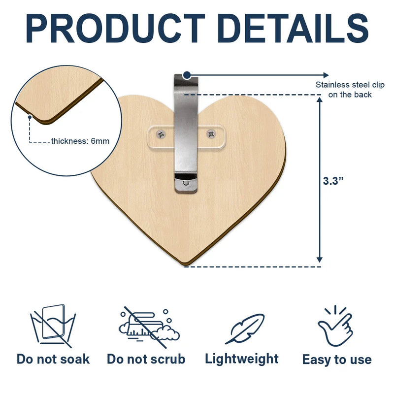 Custom Photo Memorial Dad Mom I Have An Angel Watching Over Me - Personalized Custom Shaped Car Visor Clip